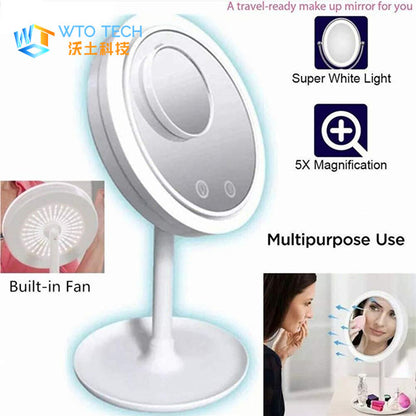 Makeup Led Mirror Fan